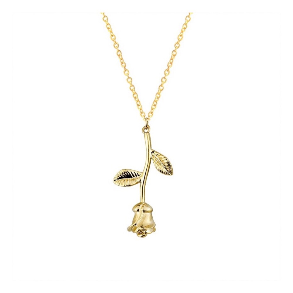 Gold Rose Necklace